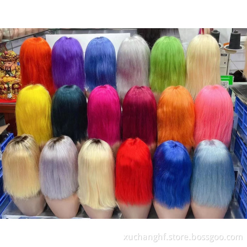 Wholesale 613 blonde bob human hair wigs,wholesale price peruvianshort 613 human hair lace front wigs for black women